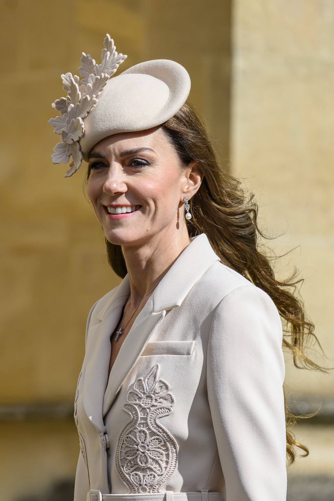 Kate Middleton, princesa de Gales, en la misa de Pascua 2026.