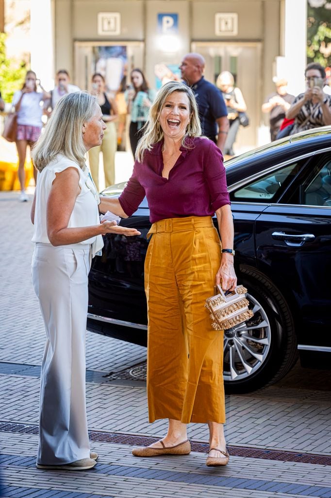 Maxima de Holanda en su visita a Radboud UMC 