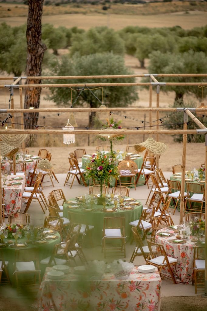 Decoración de bodas al aire libre