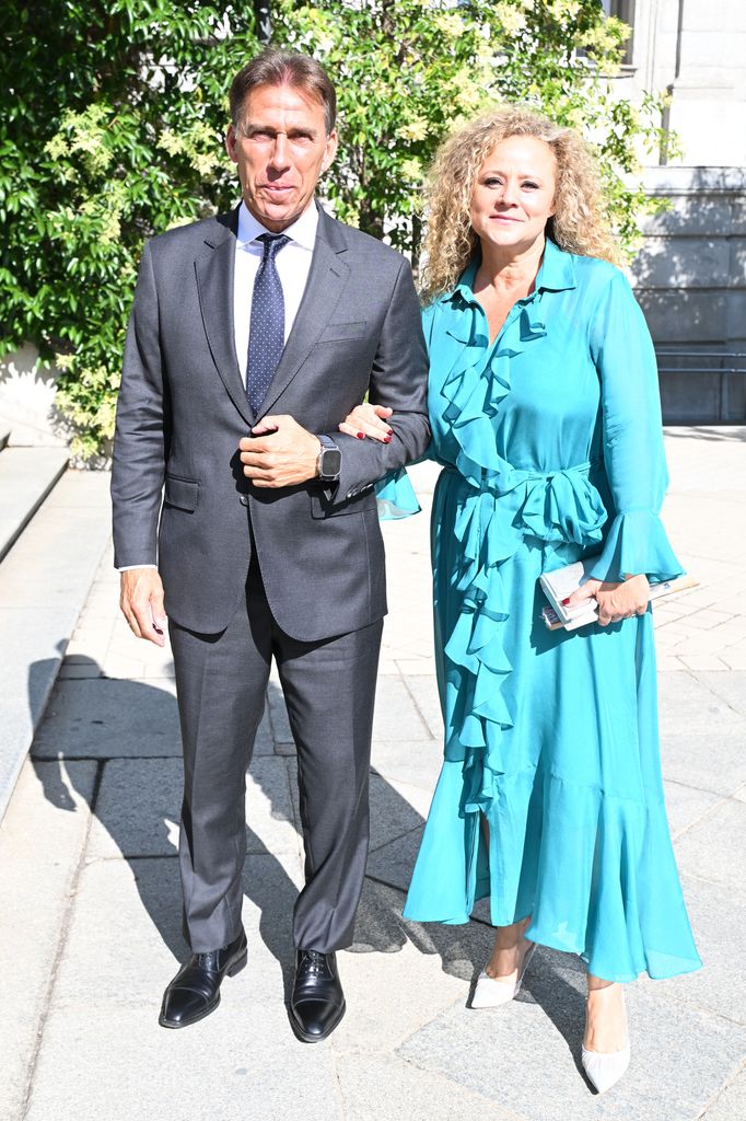 Boda de Carla Vico y Álvaro González: Rafael Martín Vázquez con su mujer