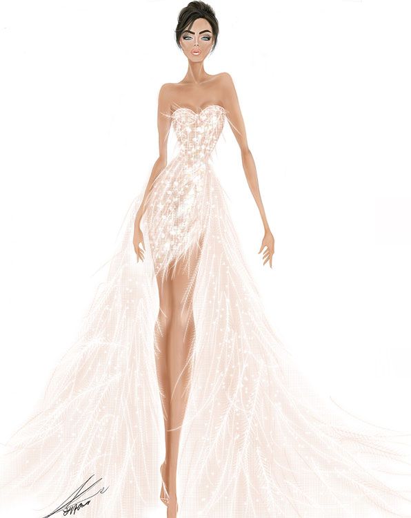 Segundo vestido de novia de Nadia Ferreira 