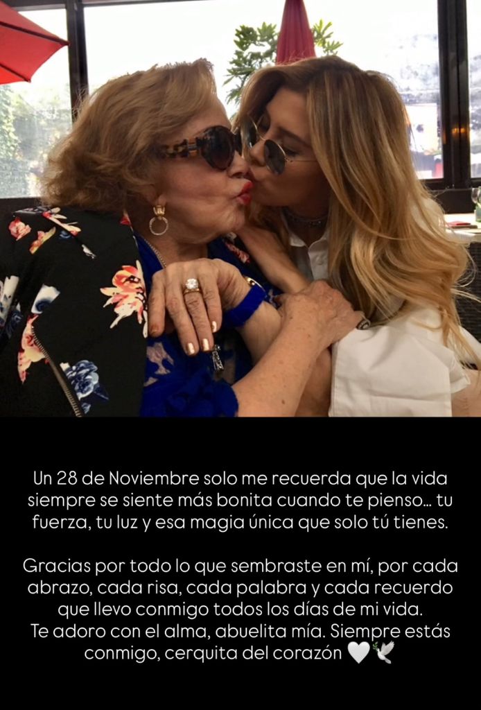 Michelle Salas dedicó este mensaje a la memoria de doña Silvia Pinal.