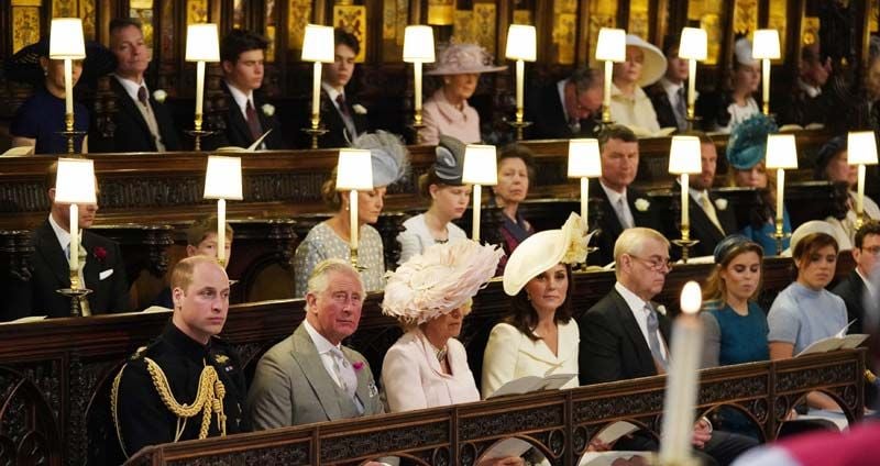 Kate Middleton, príncipe Guillermo, príncipe Carlos, duquesa de Cornualles, príncipe Andrés
