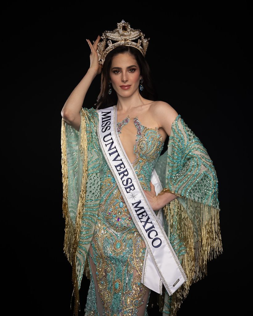 Fátima Bosch tras su coronación como Miss Universe México 2025.