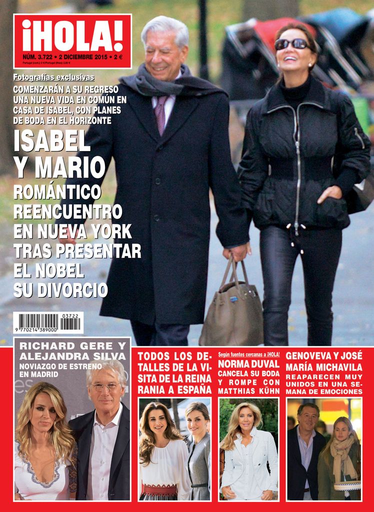 El romántico reencuentro de Mario Vargas Llosa e Isabel Preysler en Nueva York