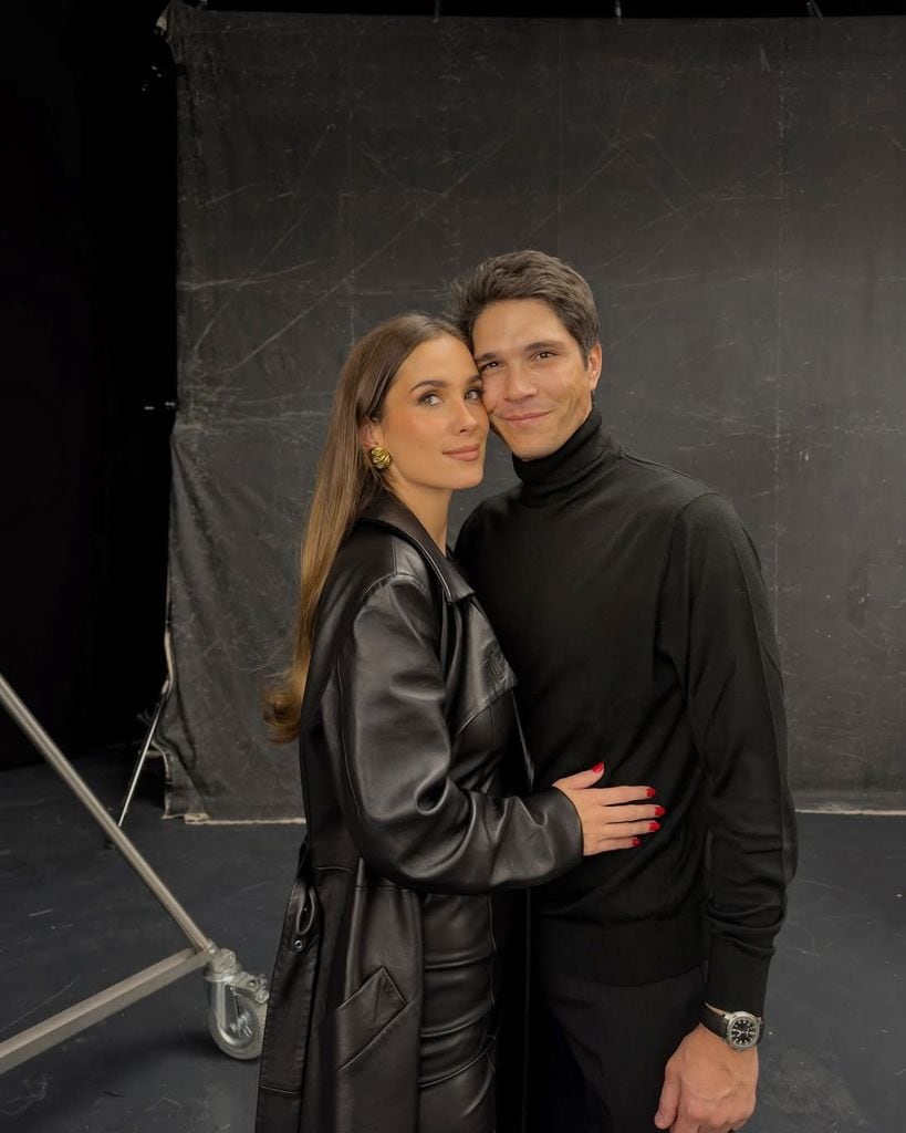 María Pombo, junto a Pablo Castellano