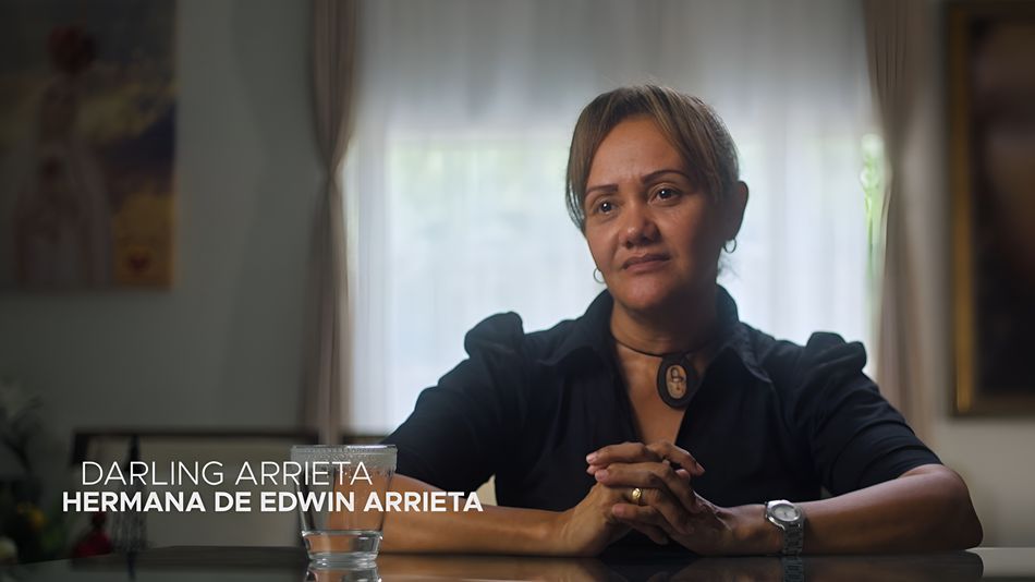 Darling Arrieta, hermana de Edwin Arrieta, asesinado en Tailandia el 2 de agosto de 2023 por Daniel Sancho