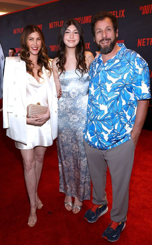 Adam Sandler, su esposa Jackie y su hija Sunny