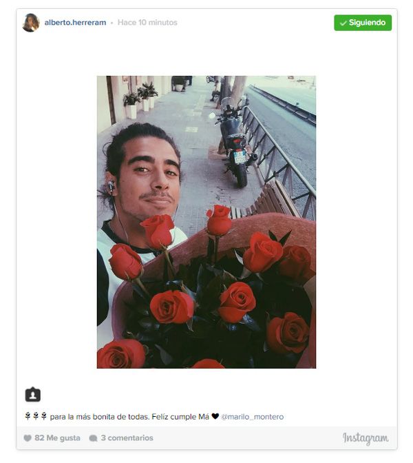 Dejando a un lado la polémica, Mariló Montero tiene por delante un día de celebración. La periodista pasará su cumpleaños en Madrid, a juzgar por la imagen que ha compartido en Instagram su hijo Alberto. "🌹🌹🌹 para la más bonita de todas. Felíz cumple Má ❤️", ha escrito. Mariló, por su parte, ha publicado esta fotografía con el siguiente texto: "SORPRESAAAAAA!!!! El mejor regalo de cumpleaños!!! El amor de mis hijos"
