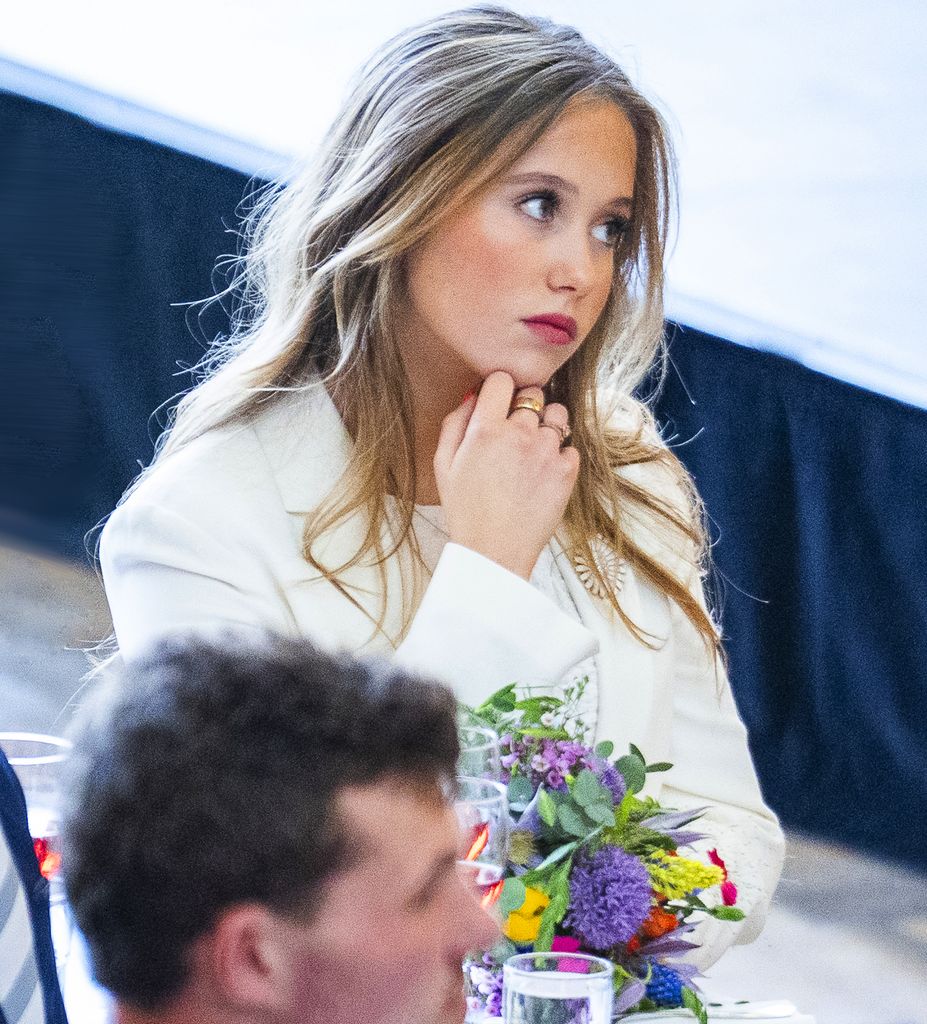 Princess Josephine of Denmar attends the birthday celebration at Aarhus City Hall to celebrate Princess Isabella Of Denmark's 18th birthday on April 11, 2025 in Aarhus, Denmark
