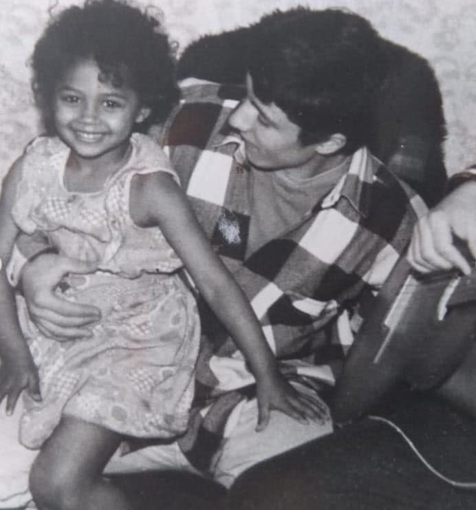 Berta Vázquez en una imagen de su infancia