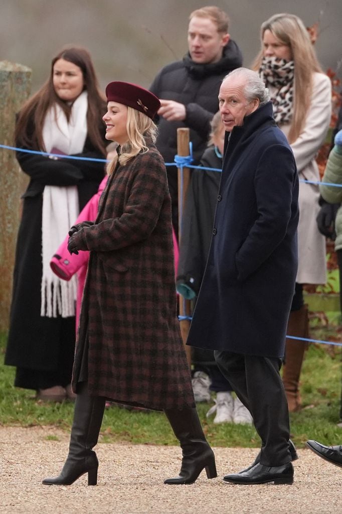 Lady Margarita Armstrong-Jones en el servicio religioso del domingo en Sandringham, 28 de diciembre 2025.
