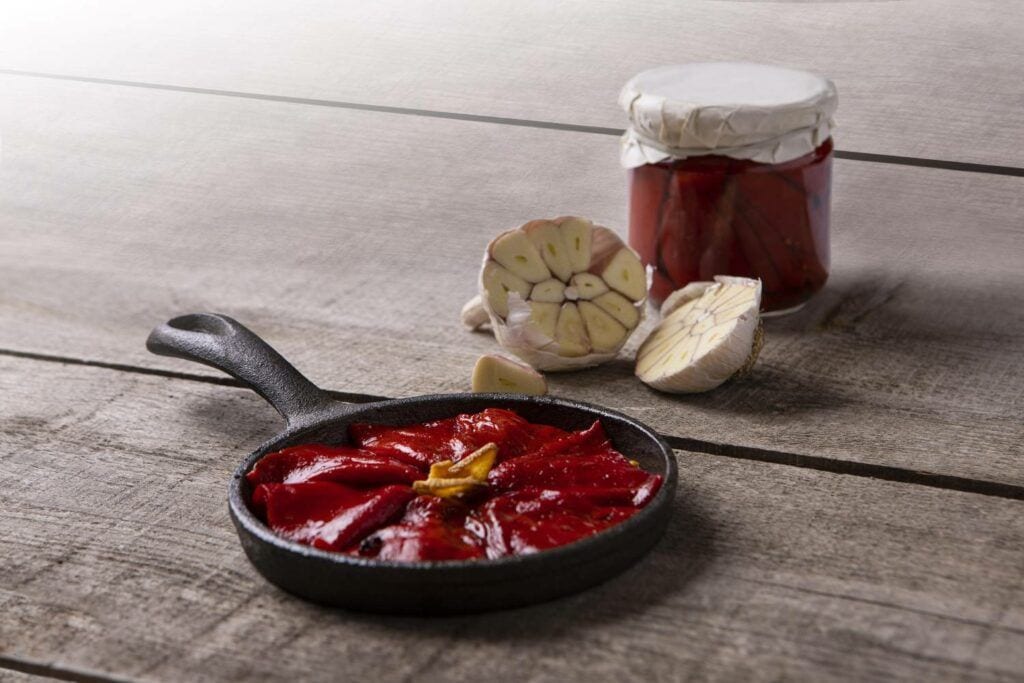 Pimientos confitados