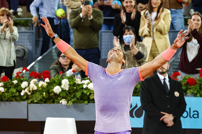 Rafa Nadal celebra la victoria