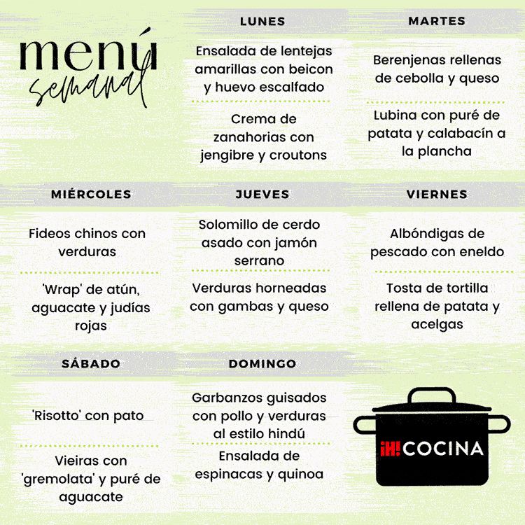 Menú semanal