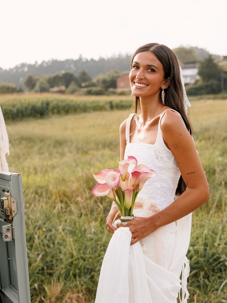 Alejandra Navarro el día de su boda
