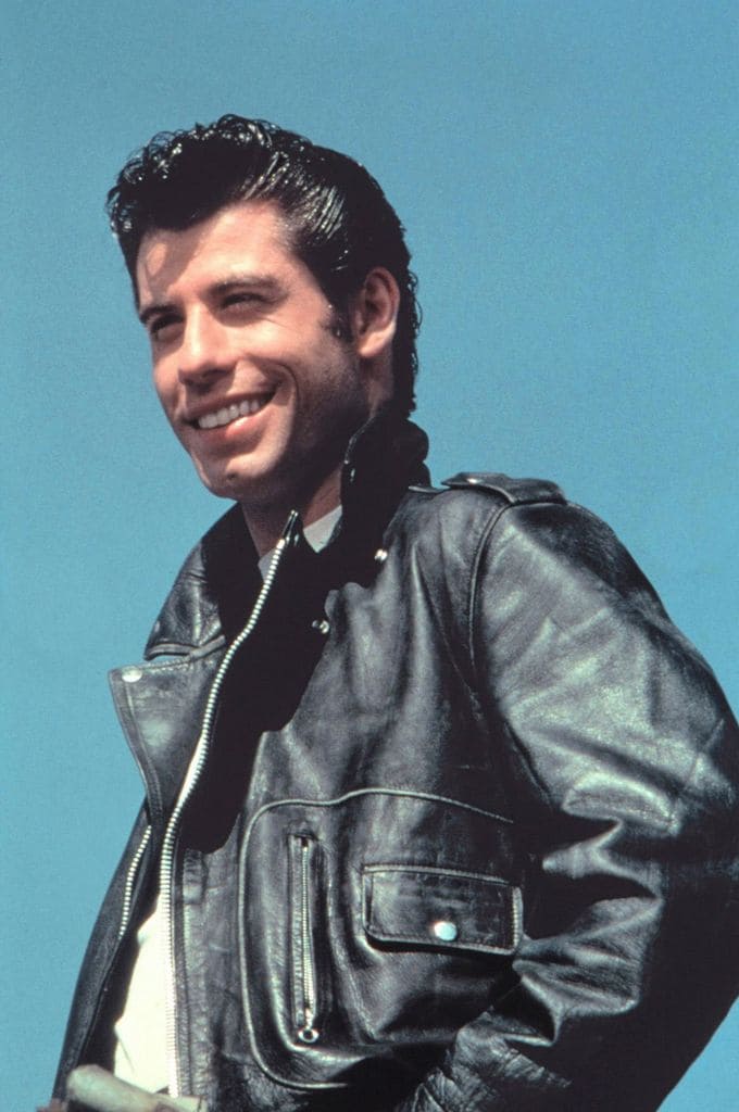 John Travolta caracterizado como Danny Zuko en 1978