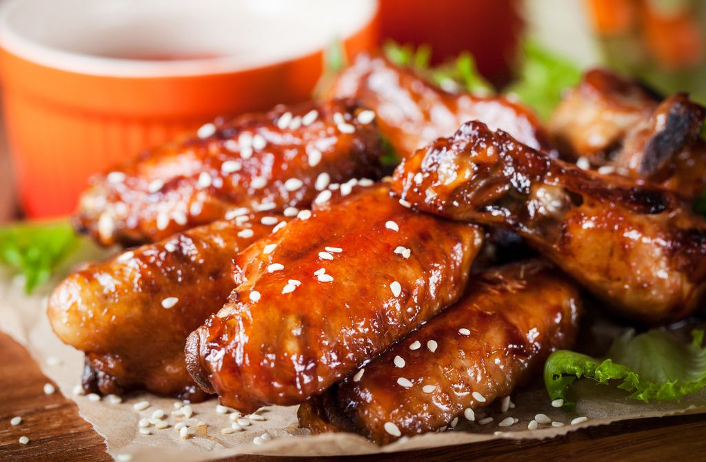 Alitas de pollo al horno.