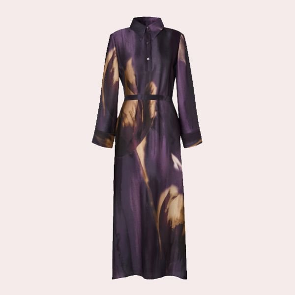 Vestido camisero tulipanes