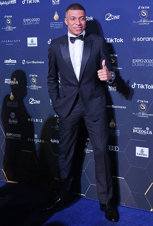killian mbappe globe soccer awards