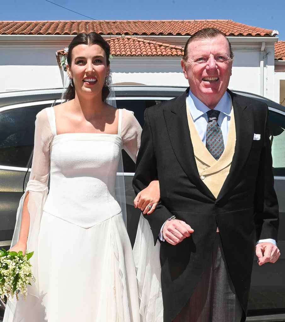 César Cadaval ejerció de padrino el día de la boda de su hija Patricia
