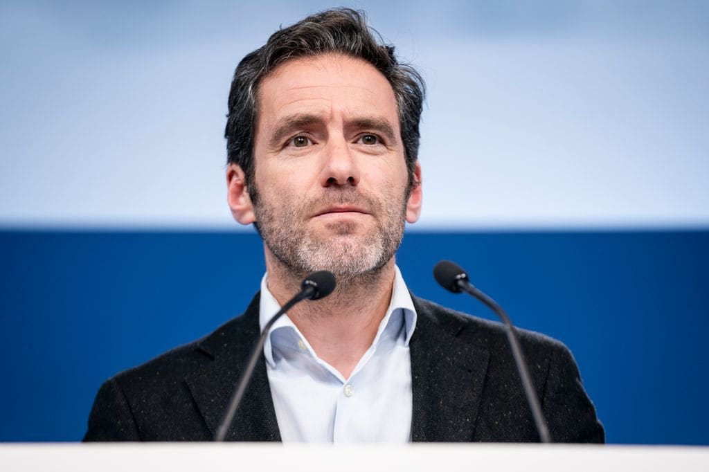 Borja Sémper en una conferencia de prensa en enero de 2024