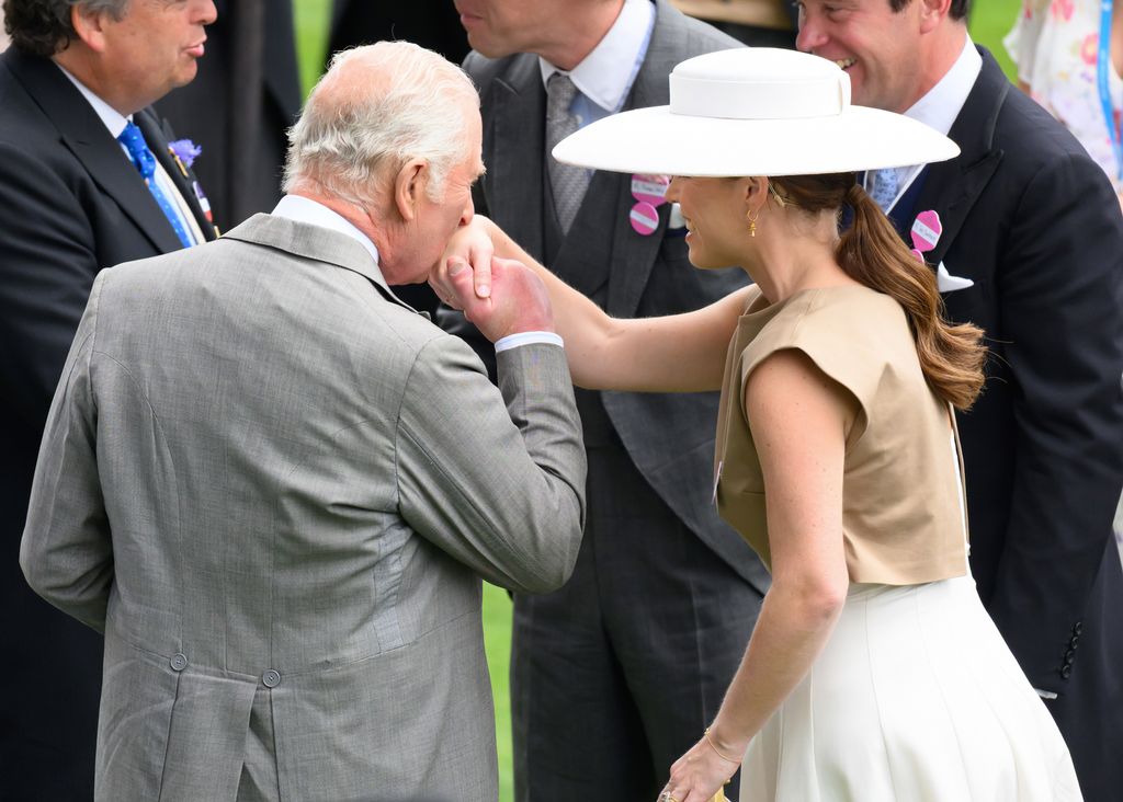 Eugenia con su tio el rey Carlos III