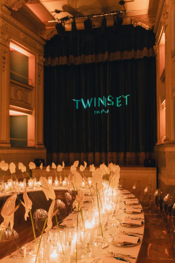 El Teatro Gerolamo, la 'Scala en miniatura', fue el lugar elegido para la gran cena de Twinset.