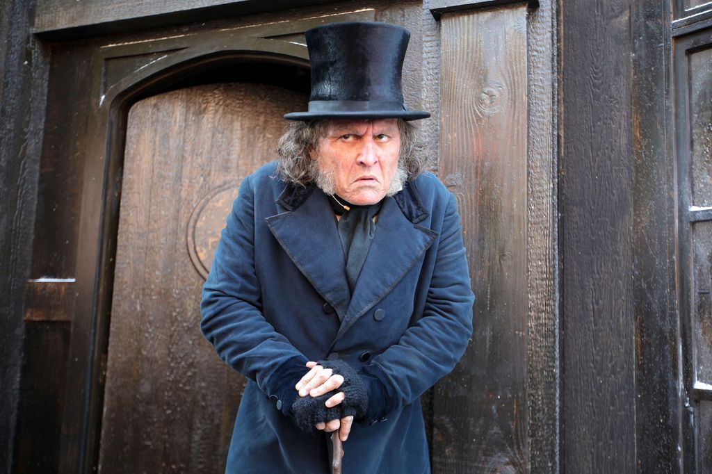 Johnny stars as Ebenezer Scrooge in the upcoming film