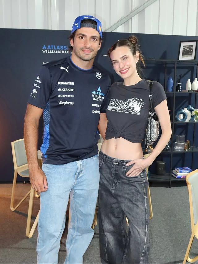 Macarena Achaga y Carlos Sainz
