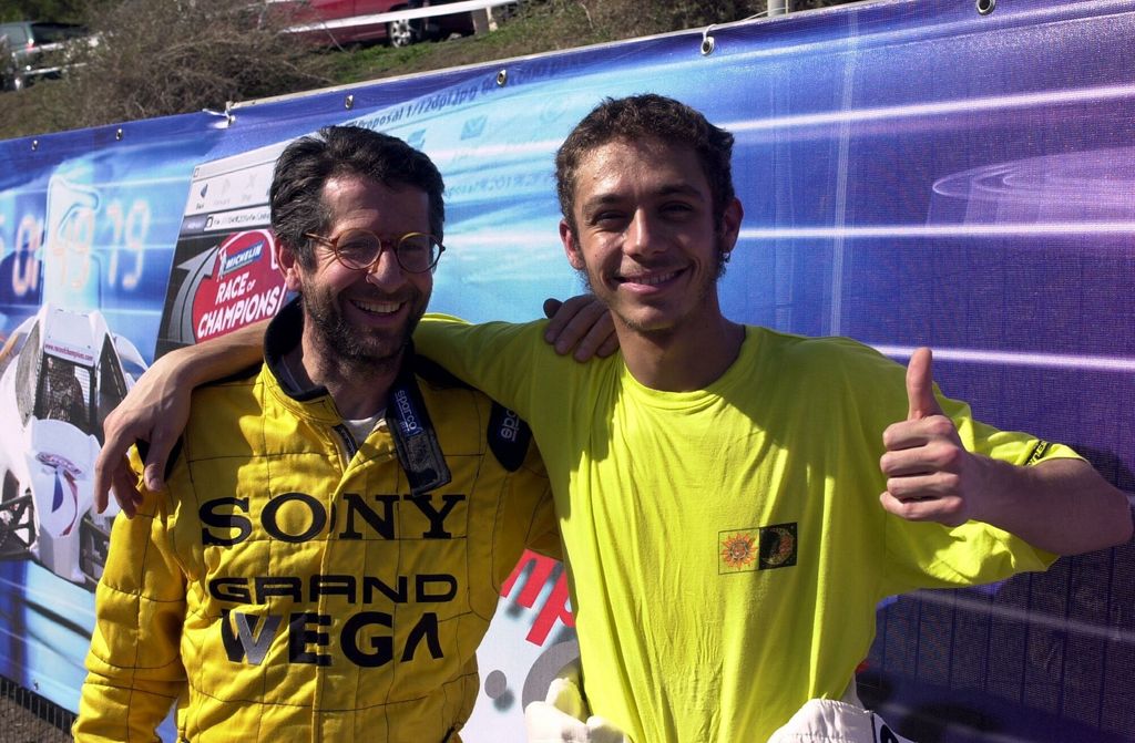 Valentino Rossi y su padre, en una imagen de archivo