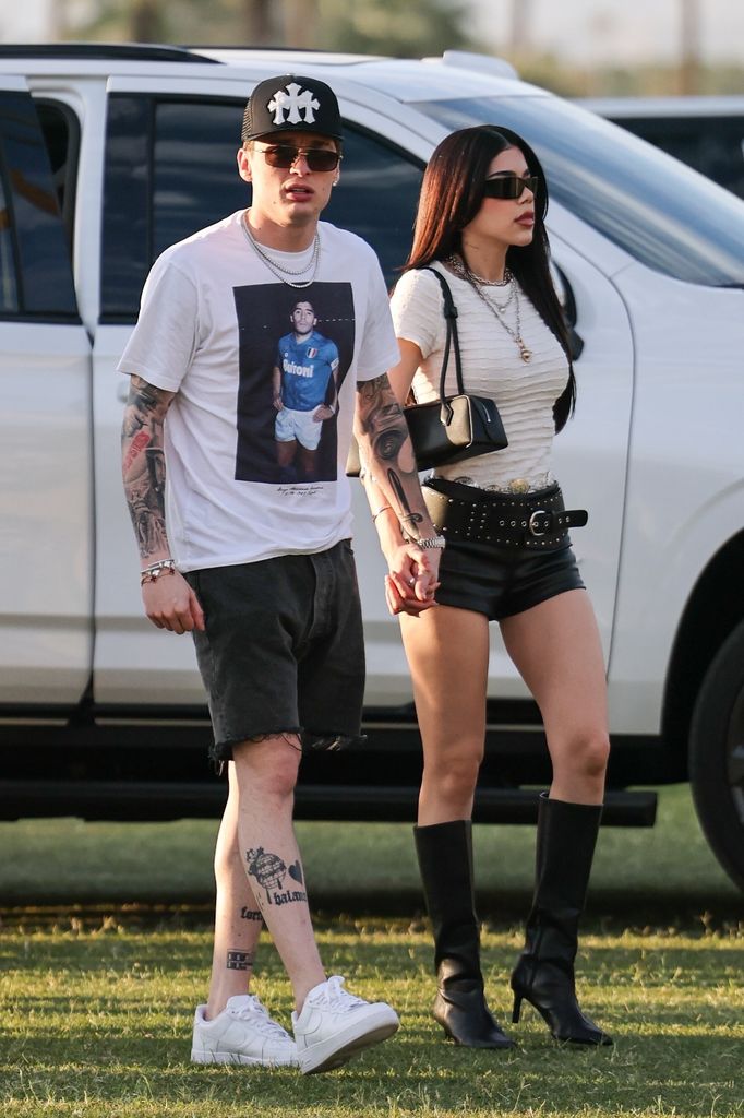 Peso Pluma y Kenia OS en Coachella 2025