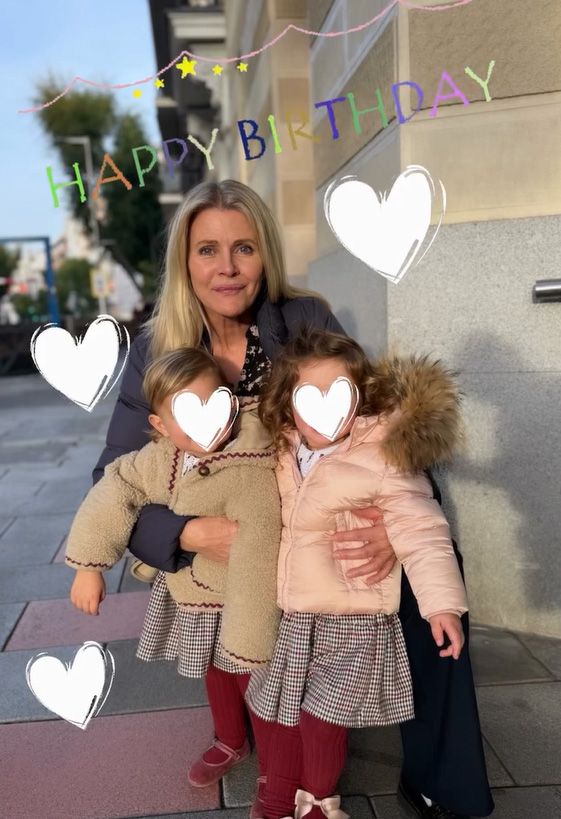 Nina Junot en su cumpleaños
