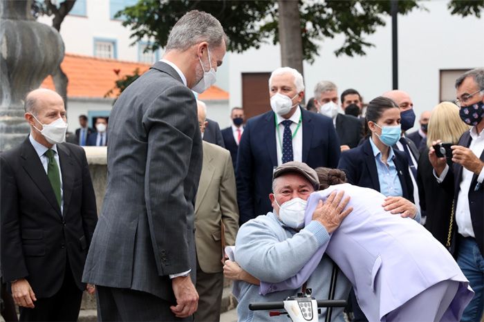 Los reyes Felipe y Letizia, en La Palma