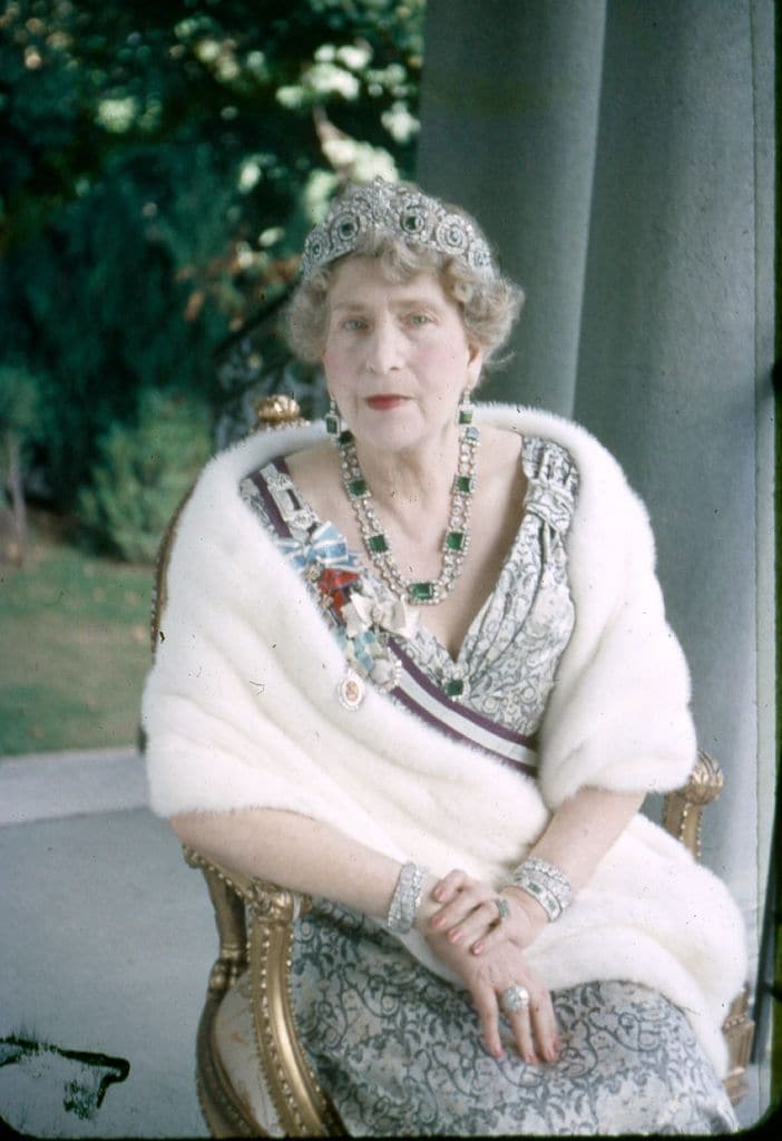 La reina Victoria Eugenia en 1956

