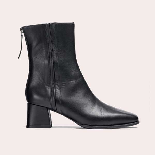 Botín con elástico y cremallera