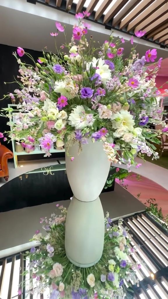 Las flores fueron el elemento principal de la decoración.