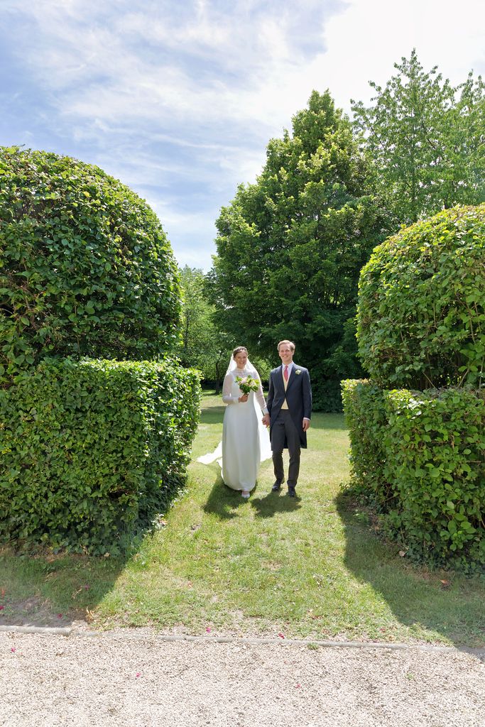 Los recién casados Lukas von Lattorf y Marie Wilczek