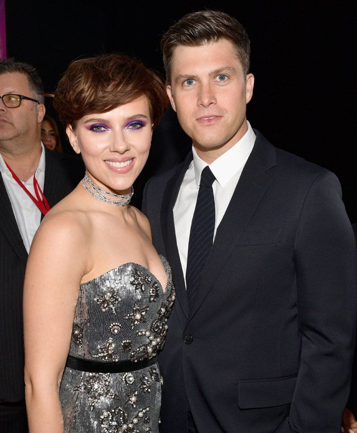 Scarlett Johansson y Colin Jost debut alfombra roja