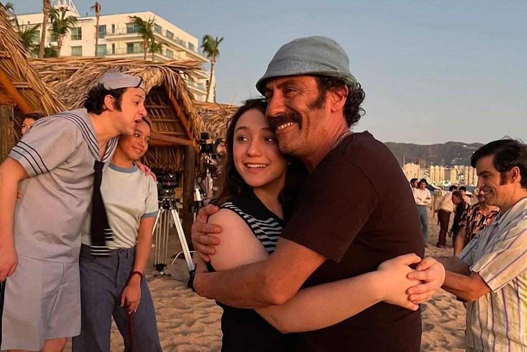 A través de su cuenta de Instagram, Nina Rubín compartió varias fotos del rodaje de esta serie.