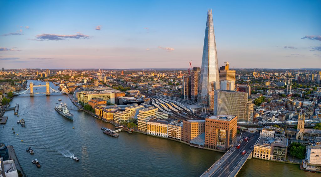 Panorámica de Londres durante el verano