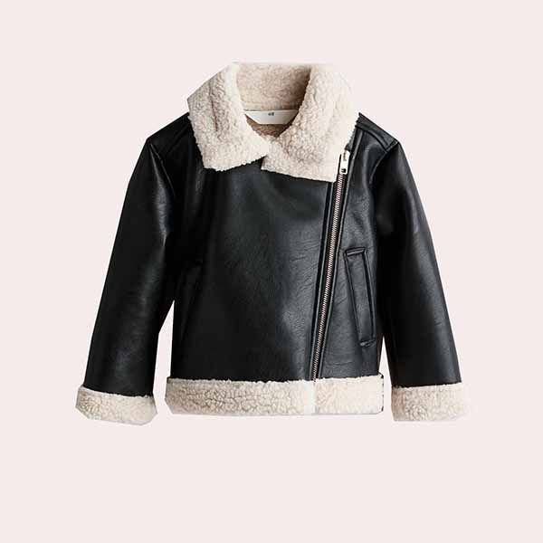 Chaqueta de Aviador con Forro de Borreguito H&M