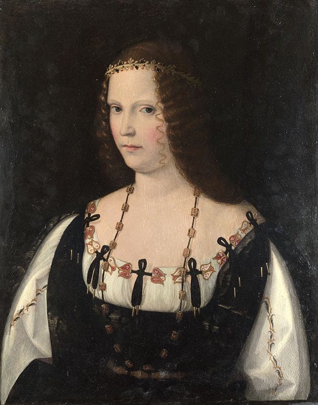 Retrato de Lucrecia Borgia, por Bartolomeo Veneto