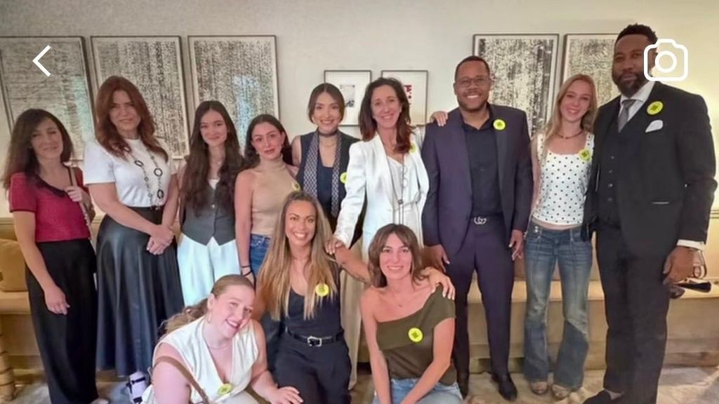 Candela Latre en su encuentro con Ndaba Mandela en Madrid