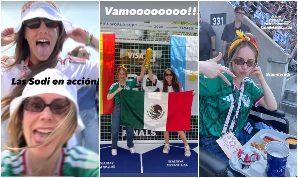 Camila Sodi y su hermana Marina no se perdieron la final del Mundial.