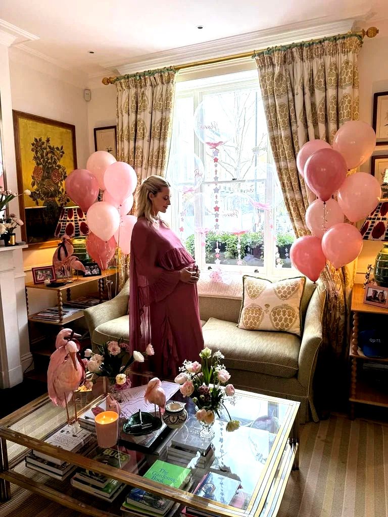 La actriz, durante su embarazo