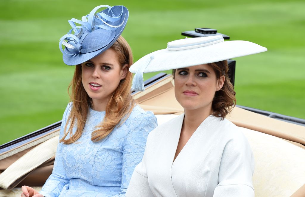 Beatriz y Eugenia de York, en las carreras de Ascot en 2018