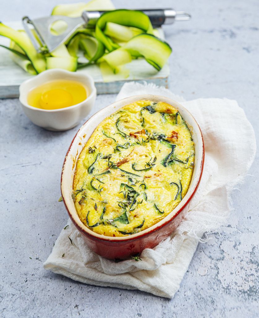 Clafoutis de calabacín.