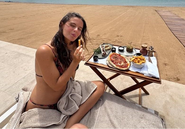 Bea Gimeno en la playa