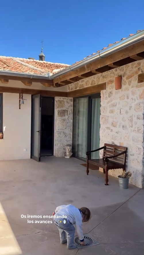 El patio que da a la habitación de María